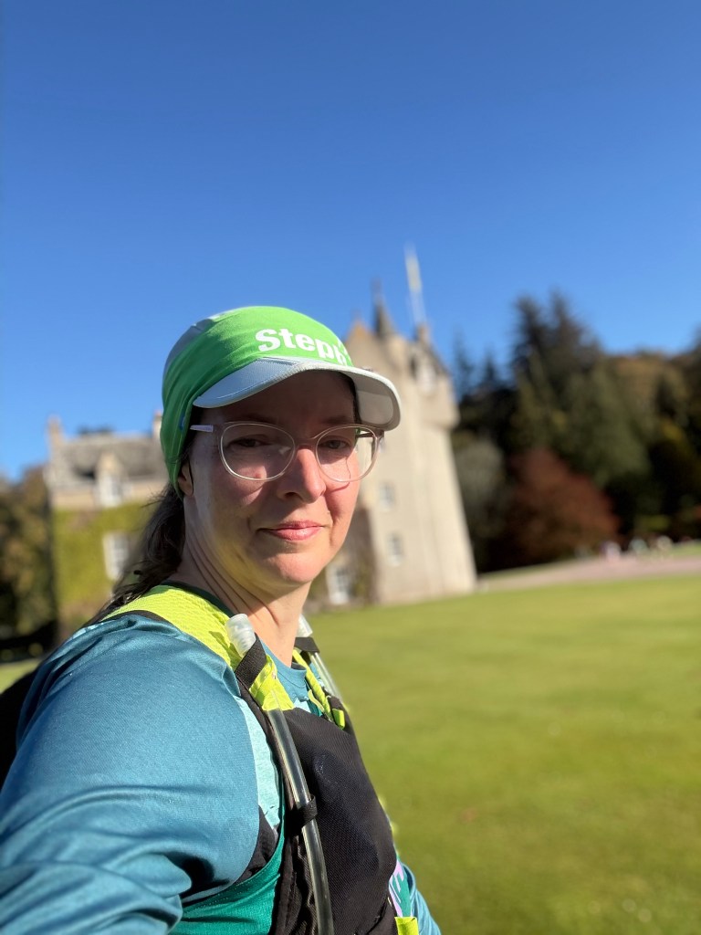 A selfie in my running gear - just outside Ballindalloch Castle. 